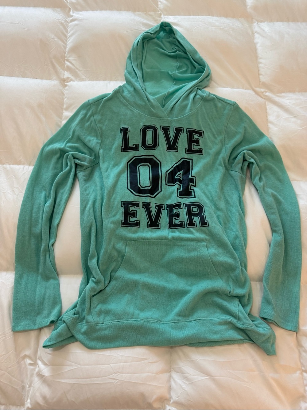 Bobbie Brooks Mint Green Hooded Pullover